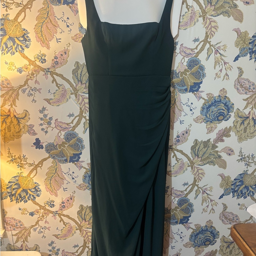Lulu's Glamorous Disposition Dark Green Formal Dress